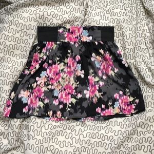 Floral Miniskirt